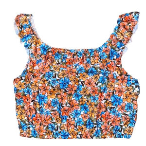 ZARA floral crop top Size 13-14